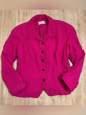 Gianni Fuchsia Tailored Single-Breasted Blazer